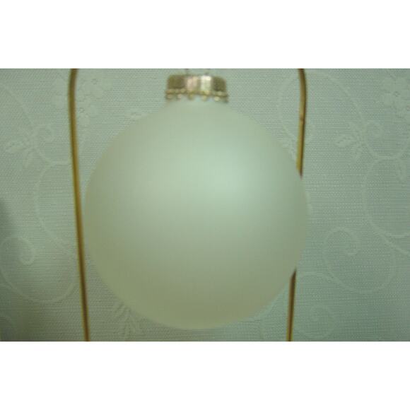 HAND PAINTED GLASS BALL ORNAMENT BY TERESA THIBAULT-WISHING YOU CHRISTMAS CHEER - Picture 3 of 5